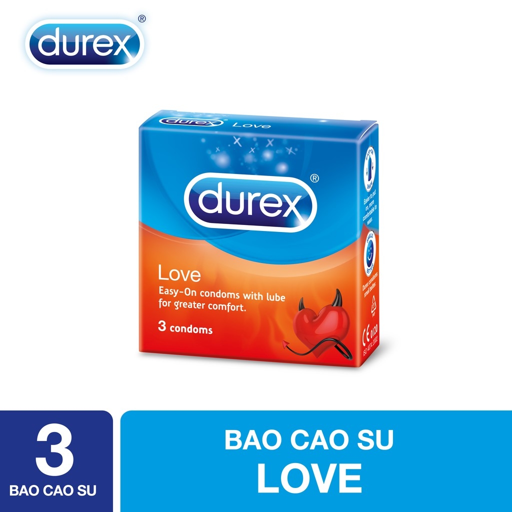 Bao Cao Su Durex Love 3 Cái/Hộp