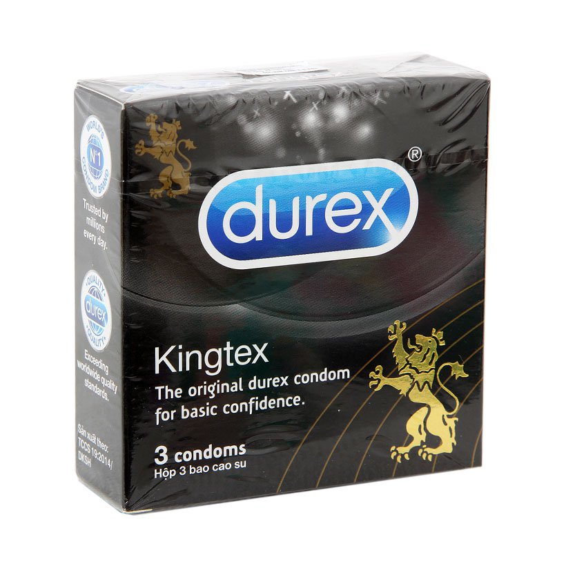 Bao Cao Su DUREX KINGTEX 3S ( 3 Cái )