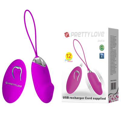 Trứng Rung Pretty Love Julia - Kích Thích Điểm G Điều Khiển Từ Xa ( Pretty Love Julia Vibrating Egg - Remote Control G-Spot Stimulation)